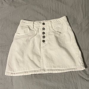 White Denim Jean Skirt